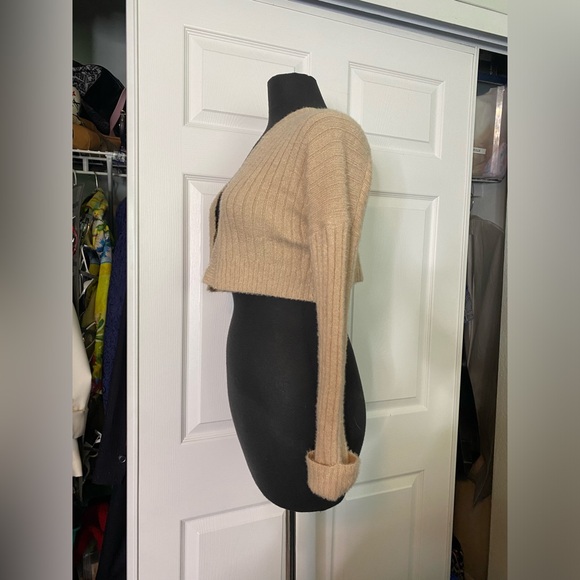 Say What? Tan Ribbed Cardigan - Picture 3 of 8